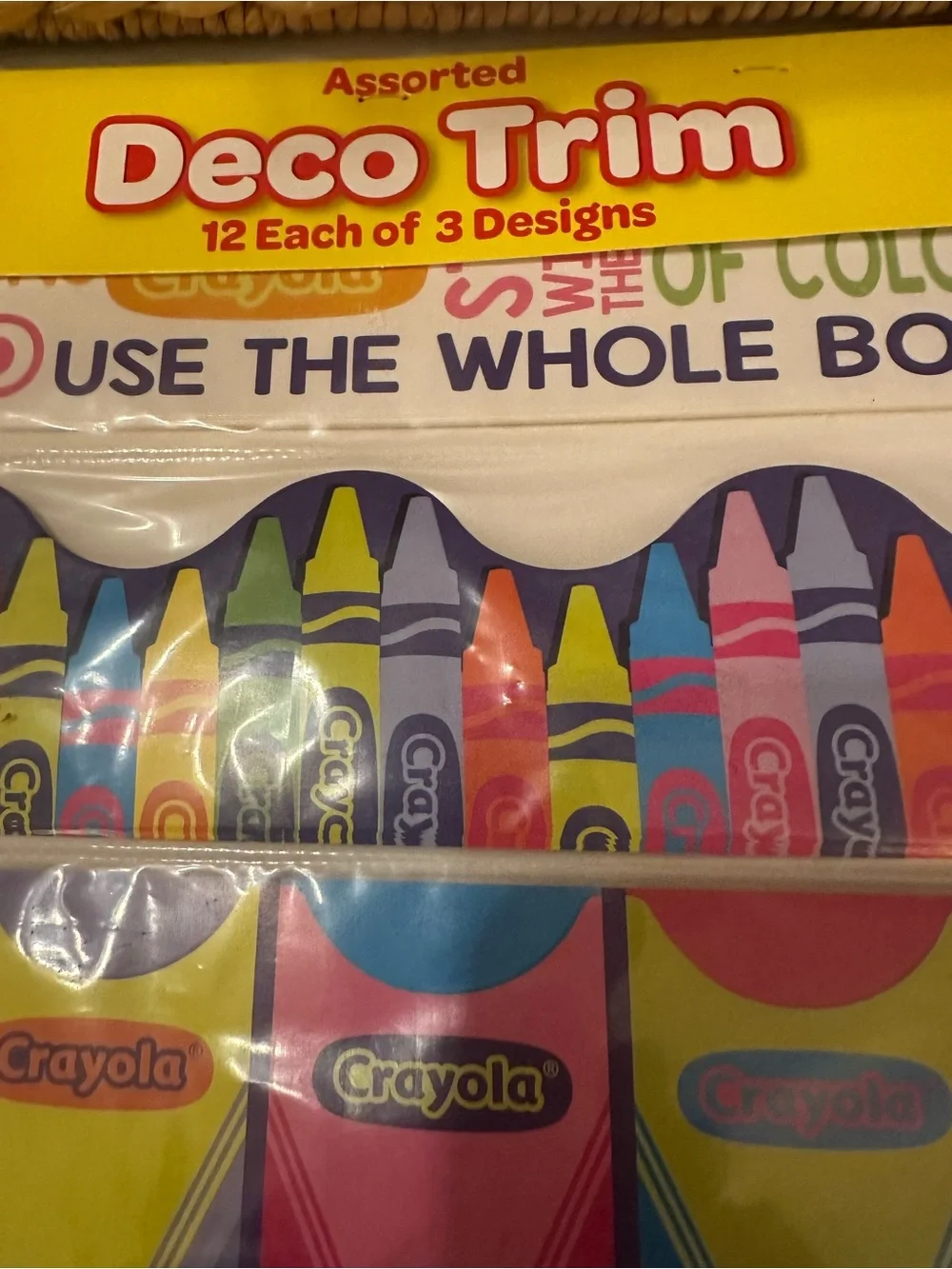 Hobby Lobby Multicolor Crayon-Themed Deco Trim